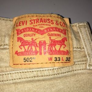 Mens 502 Levi Strauss (Khaki)